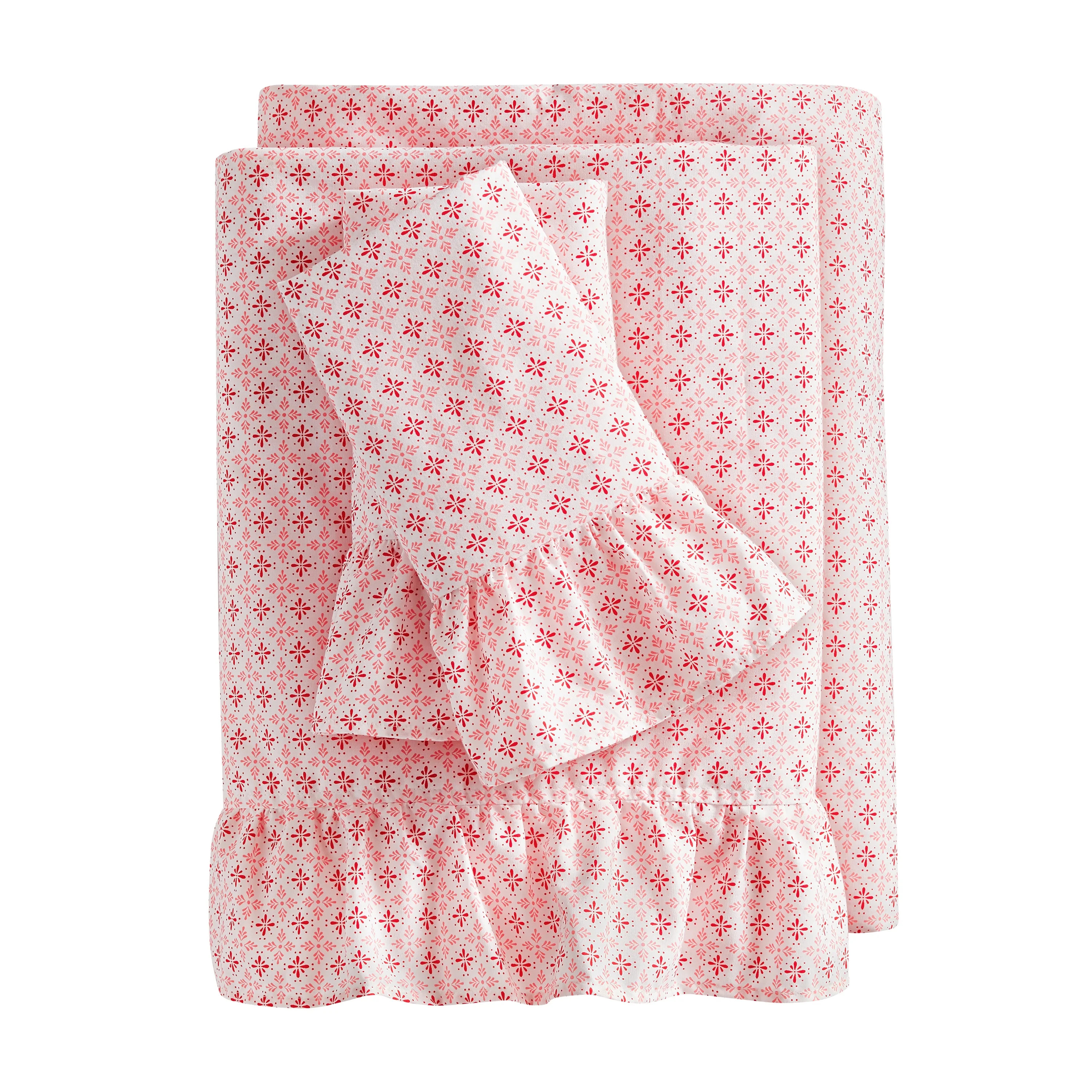 The Pioneer Woman 300 Thread Count Percale Starburst Geo Bed Sheet Set, King, 4-Pieces - Walmart.... | Walmart (US)