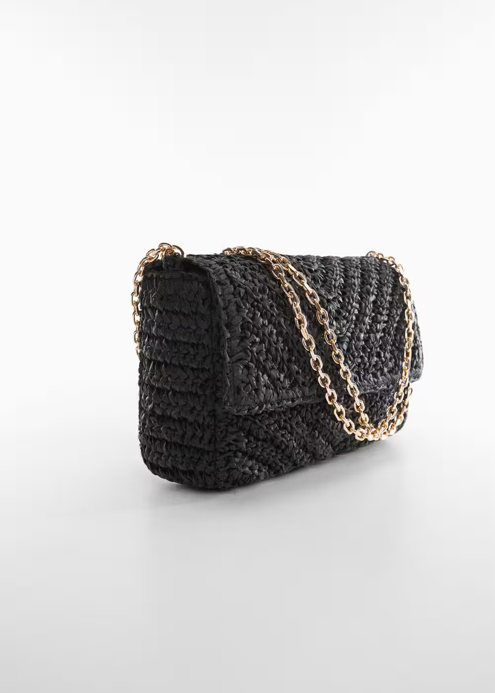 Natural fiber bag with flap | MANGO (US)