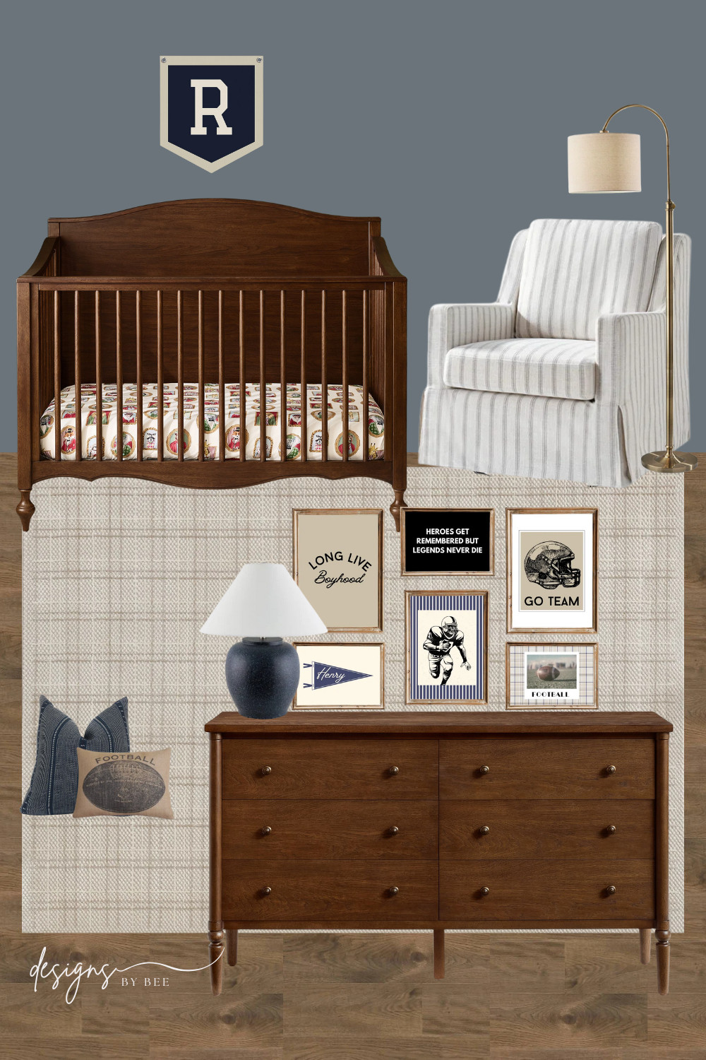 boy preppy nursery design  

 #LTKHome #LTKBaby
