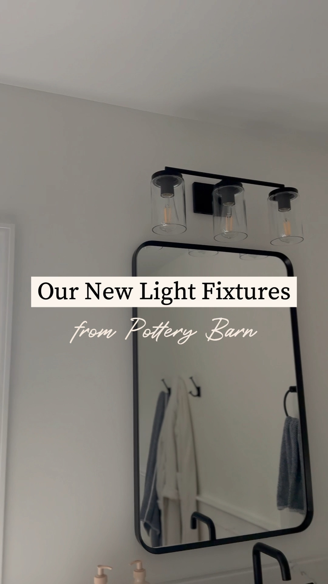 Lighting the jewelry of the house, amiright? 💡 

The new lights we chose for our home renovation came from Pottery Barn for a cohesive look that matched our modern farmhouse vision. We chose black matte in a variety of types of light and our house has never been brighter! The filament LED bulbs give an extra cool vintage look. Bonus: they are all on dimmers! #mypotterybarn #lighting #homerenovation 

#LTKhome