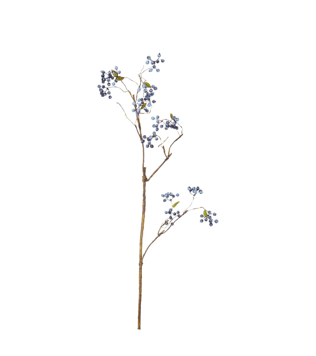 Faux Wild Berry Stem - Blue | OKA US