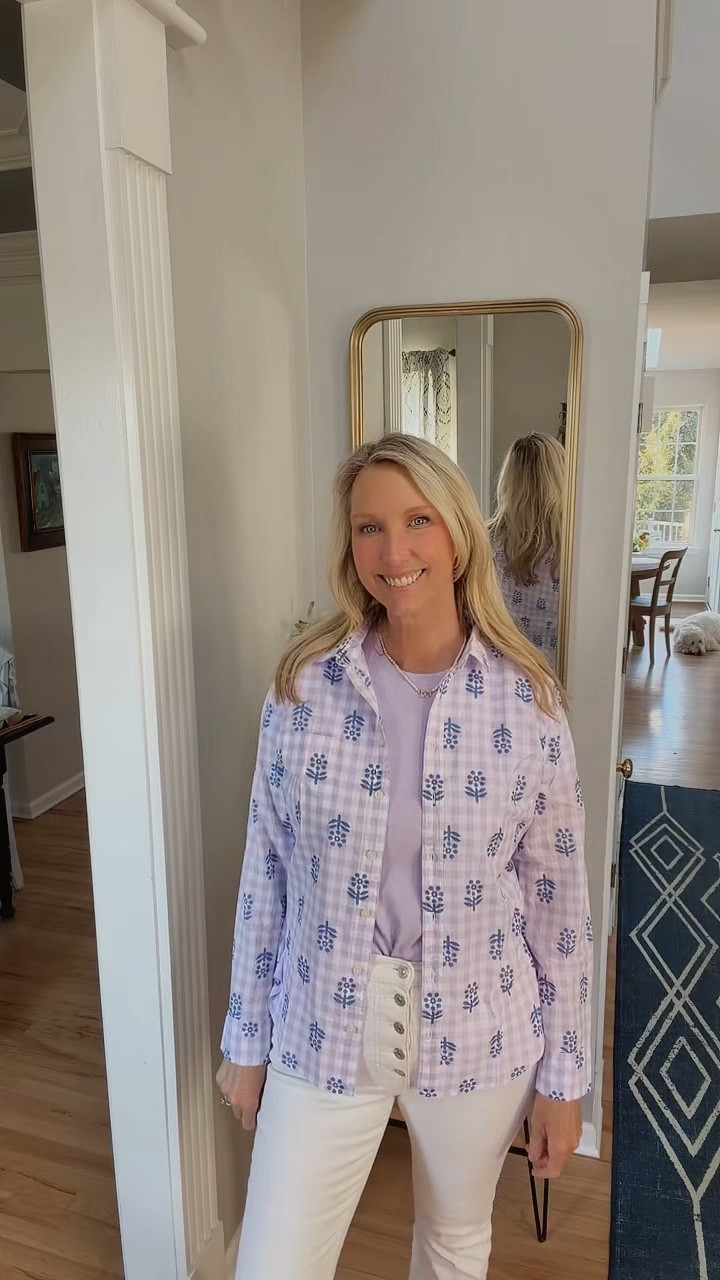 Another cute spring button down! 

Spring outfit idea 

#LTKTall #LTKOver40 #LTKMidsize