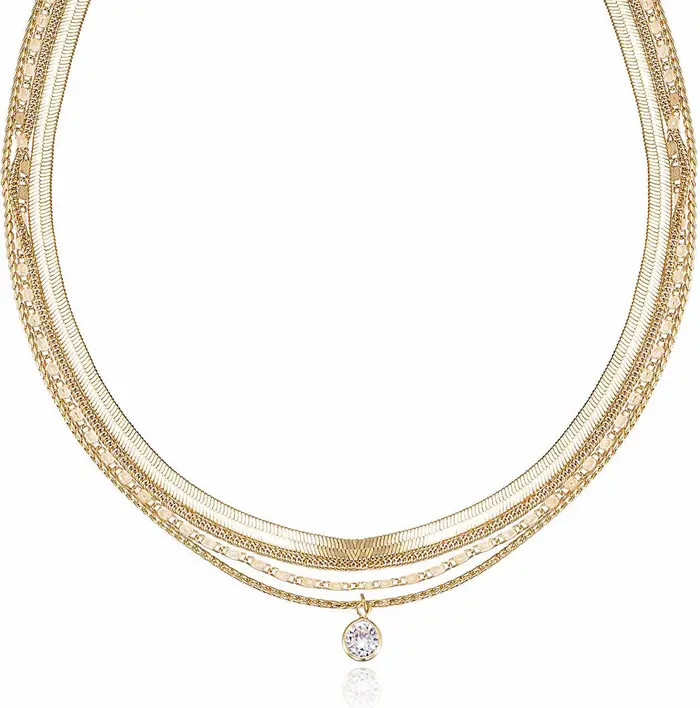 Ettika Layered Chain Pendant Necklace | Nordstrom | Nordstrom