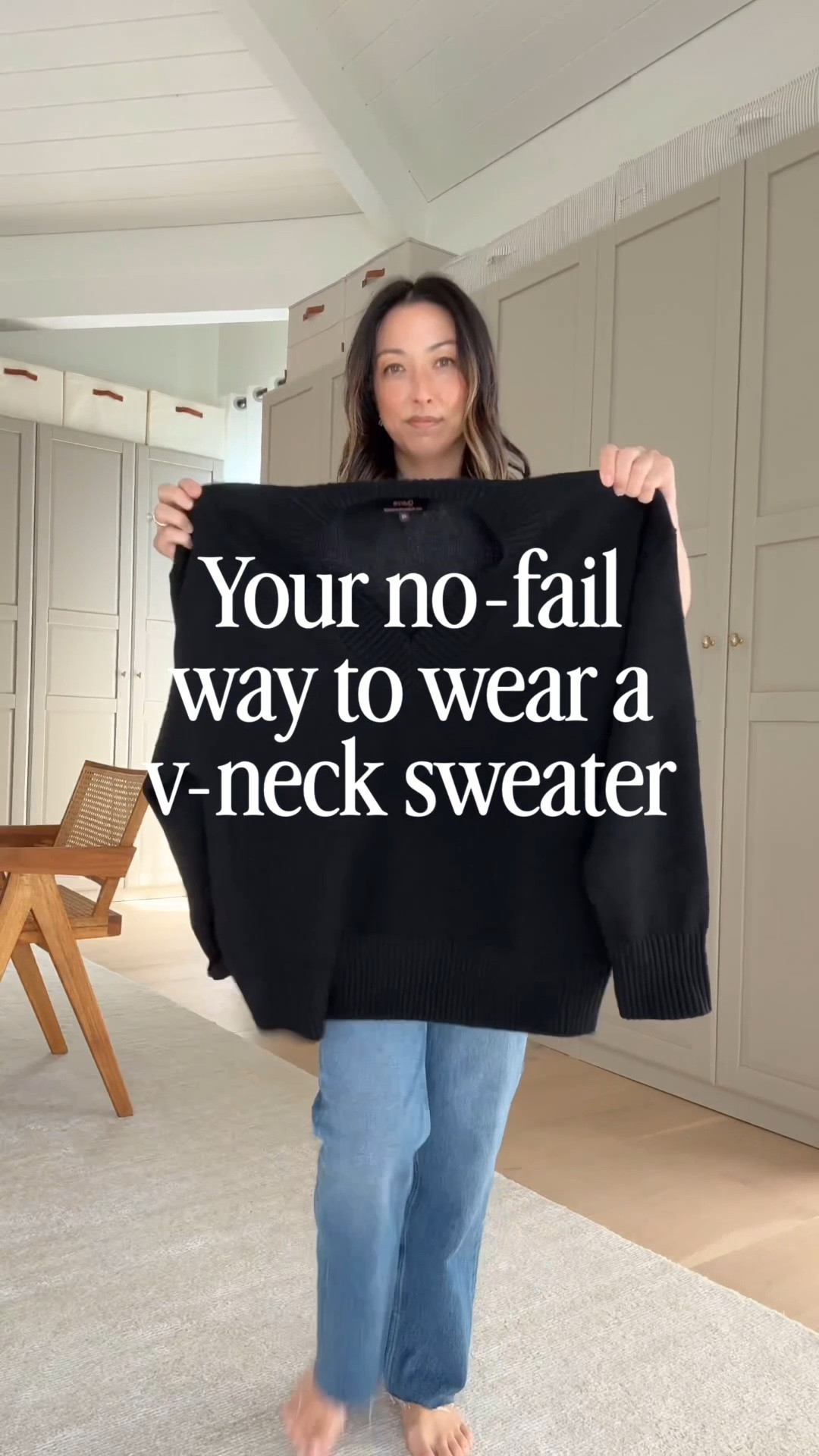 This black v neck with white tee under a perfection! Picky with my v-necks, but this combo is great! Sweater runs roomy. You can size down for a more fitted look. 

Quince cashmere sweater xs
Everlane tee medium
Agolde Valen jeans 25 - cut hems
Veronica Beard loafers 5.5
Liffner bucket bag
YSL sunglasses 
Dorsey Cecilia earrings 3.4
Dorsey James necklace 15”

#LTKmomlife #LTKPetite #LTKOver40