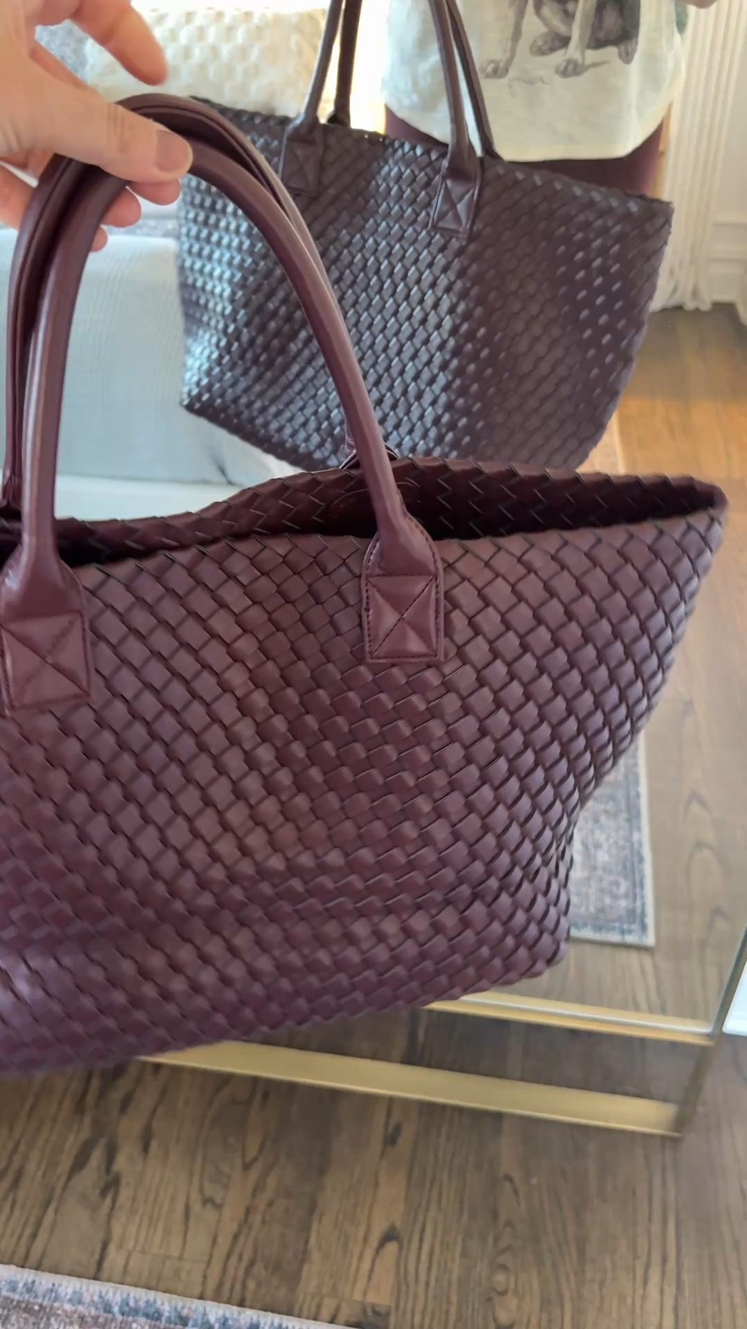 LOVE this woven leather tote! 

#LTKootd #LTKSeasonal #LTKmomlife