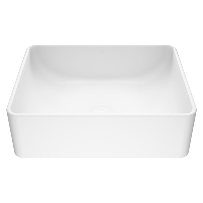 Vigo VG04005 Caladesi 19-5/8" Matte Stone™ Bathroom Vessel Sink White Fixture Lavatory Sink Solid Su | Build.com, Inc.