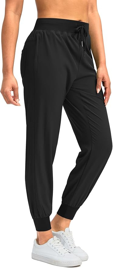 Soothfeel Women's Joggers with Zipper Pockets Lightweight Running Gym Travel Casual Workout Athle... | Amazon (US)