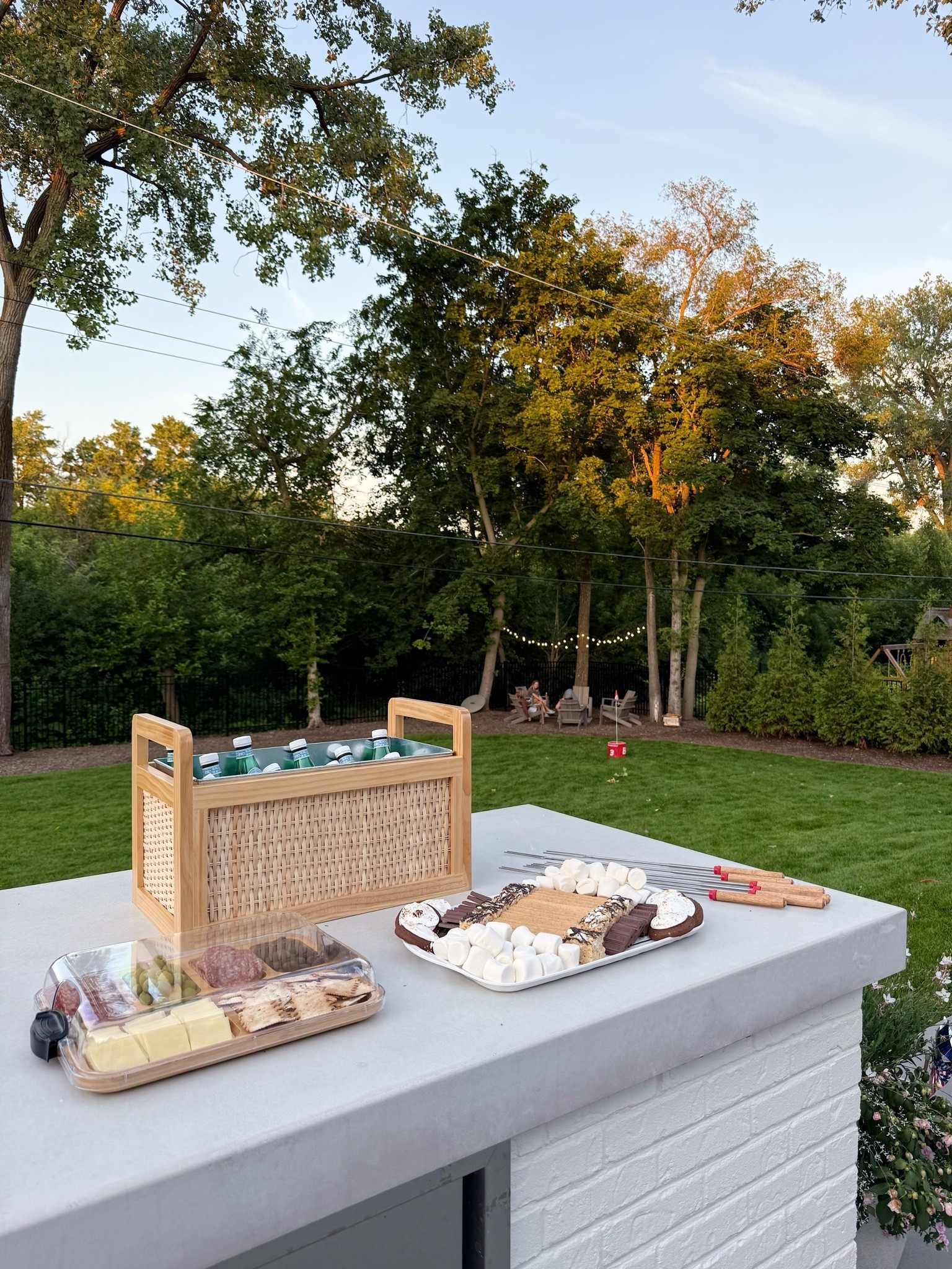 #ad Sharing some recent @Wayfair purchases we’ve been loving for summer entertaining!! My girls just got home from overnight camp and wanted a fire night with friends! Wayfair was my go to for  creating the perfect summer night vibes!! 🔥🍫#wayfair #wayfairpartner

#LTKSaleAlert #LTKHome #LTKSeasonal