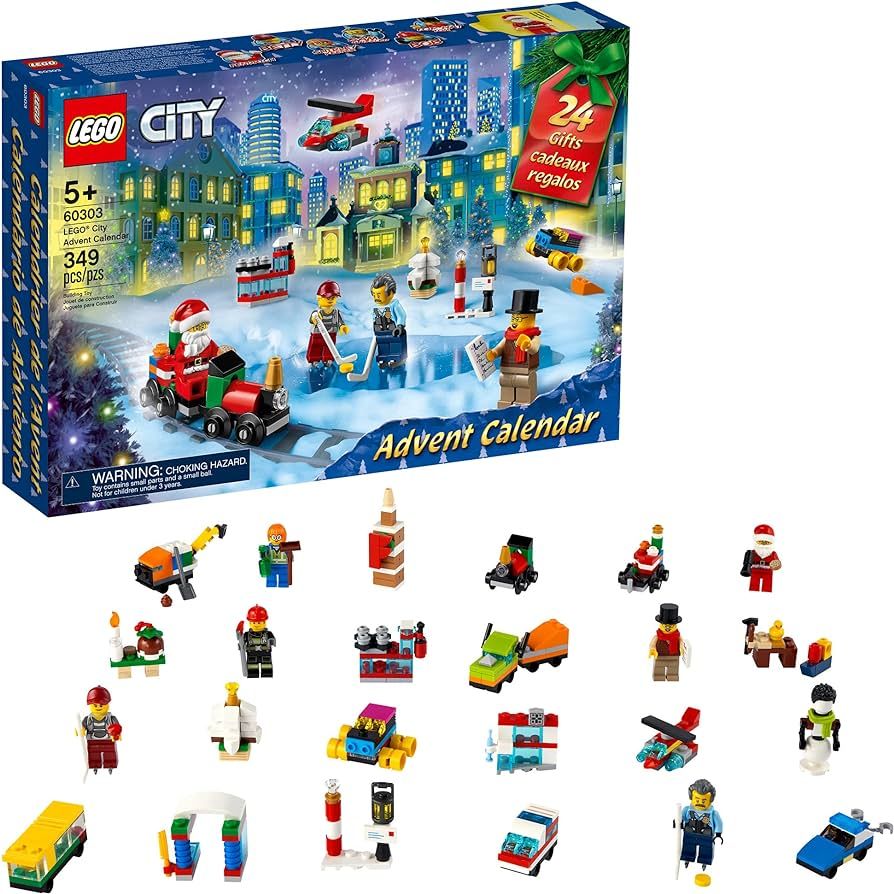 LEGO City Advent Calendar 60303 Building Kit; Includes City Play Mat; Best Christmas Toys for Kid... | Amazon (US)