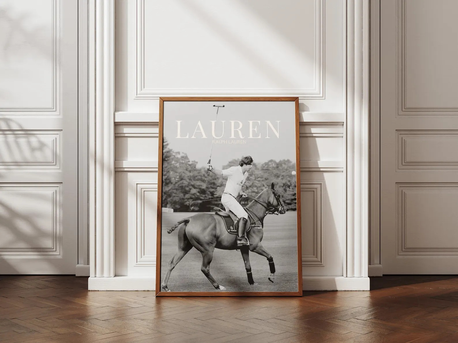 Vintage Polo Sport Wall Art - Equestrian Horse Rider Poster - Classic Ralph Lauren Inspired Fashi... | Etsy (US)