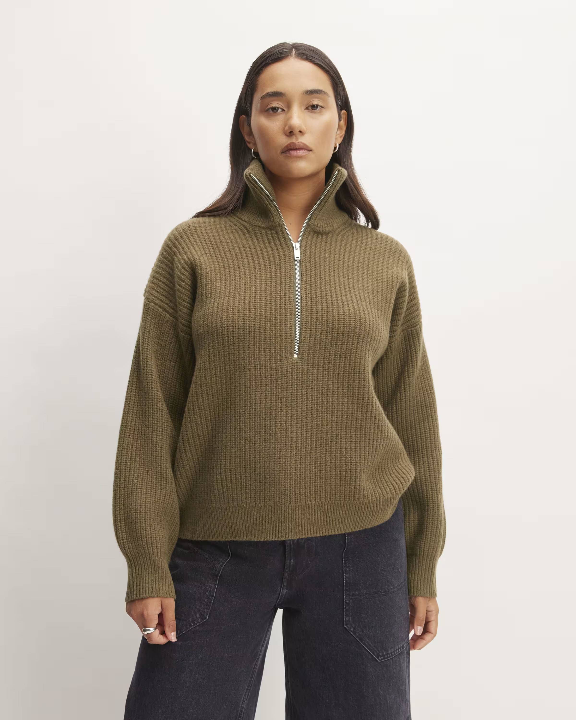 The Felted Merino Half-Zip Sweater | Everlane