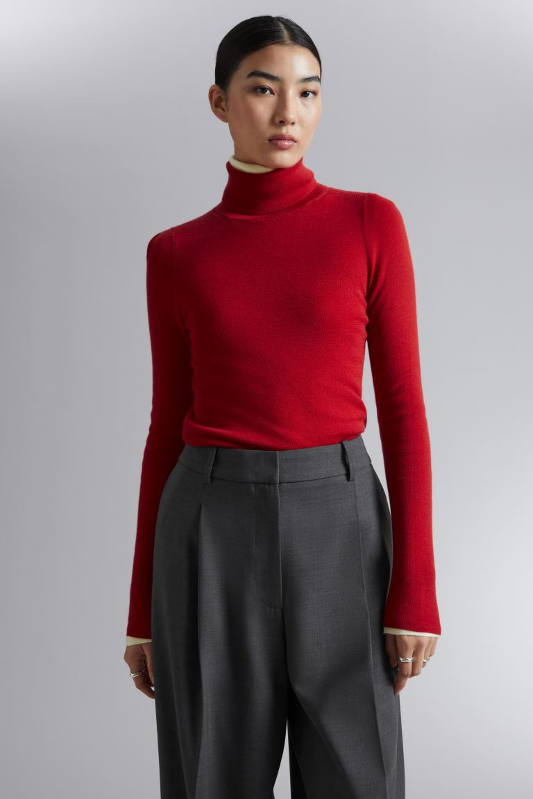 Rollkragenpullover aus Merinowolle | H&M (DE, AT, CH, NL, FI)