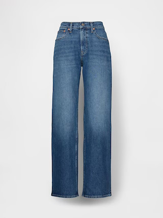 Mid Rise Relaxed Straight Jeans | Gap (US)