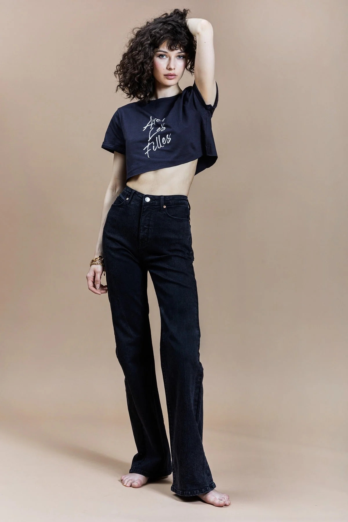 High Waist Sculpt Flared Jeans | Avec Les Files