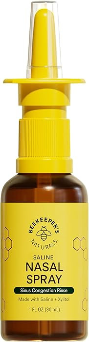 Beekeeper's Naturals Nasal Spray for Adults with Propolis, Xylitol & Saline, Clears Nasal Congest... | Amazon (US)