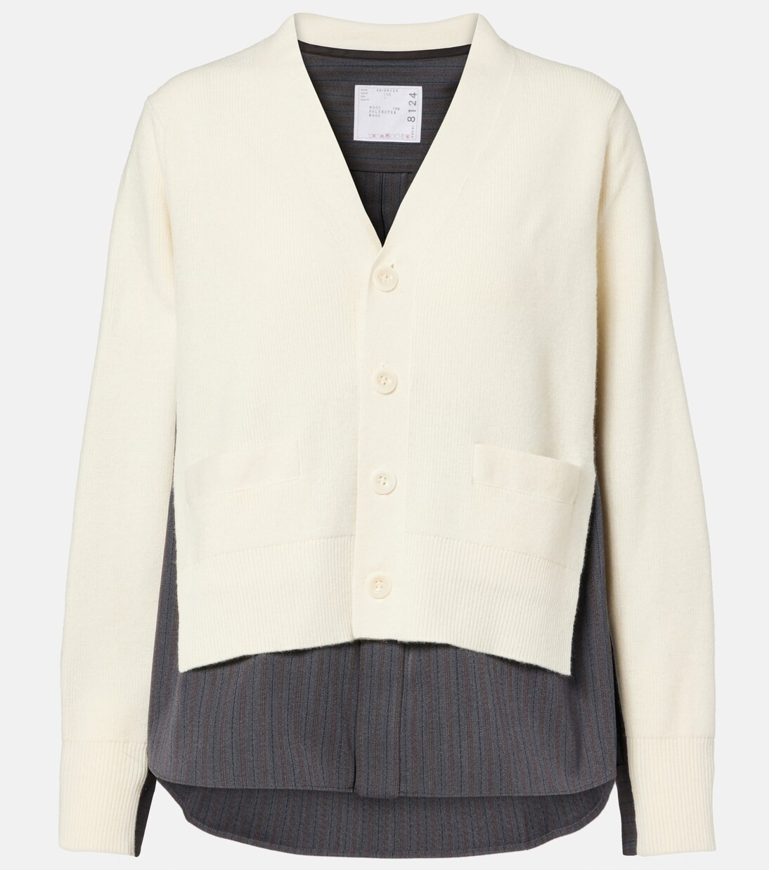 Striped layered wool cardigan | Mytheresa (INTL)