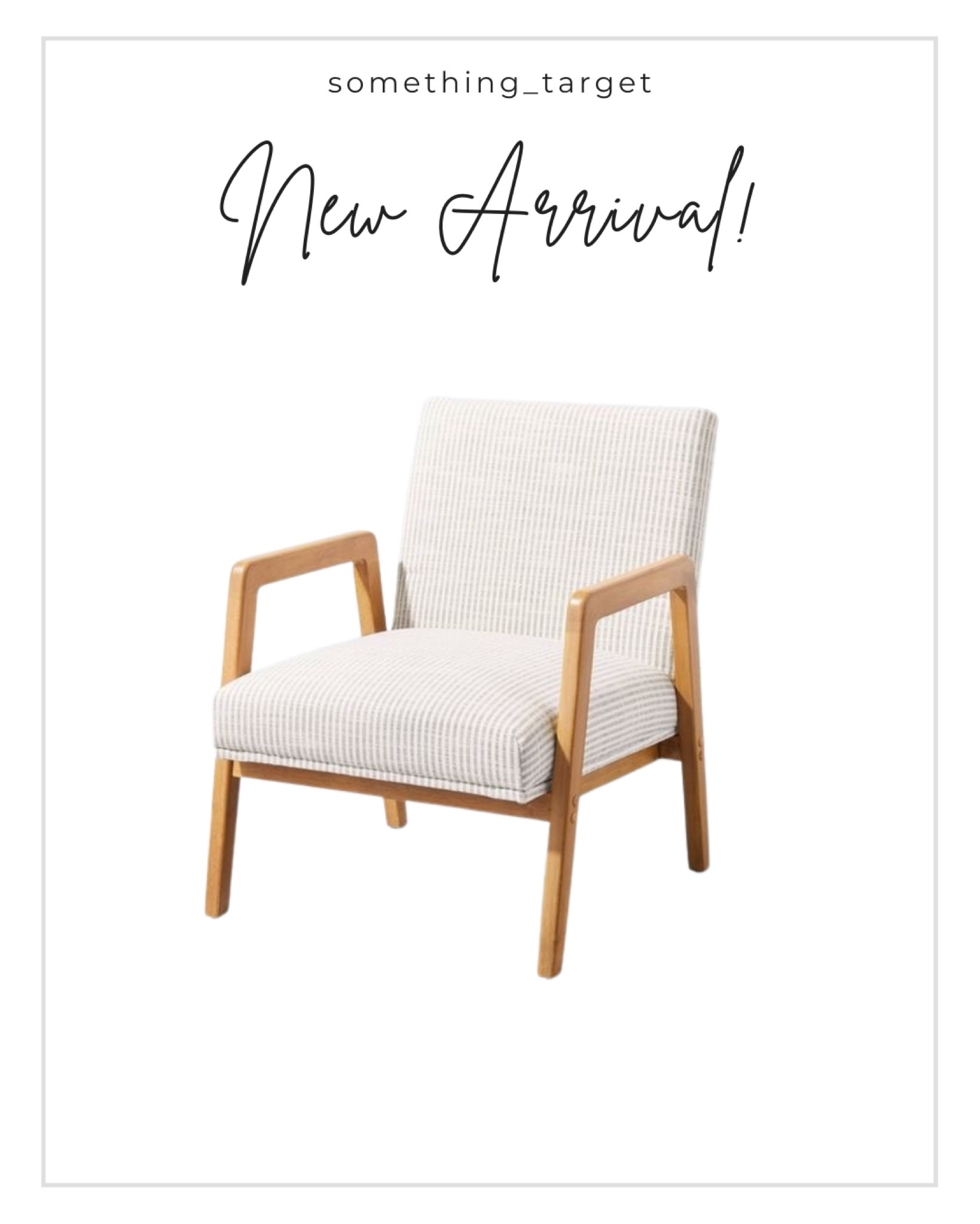 New hearth & hand accent chair arrival! Comes in gray strips and cream

#LTKfamily #LTKFind #LTKhome