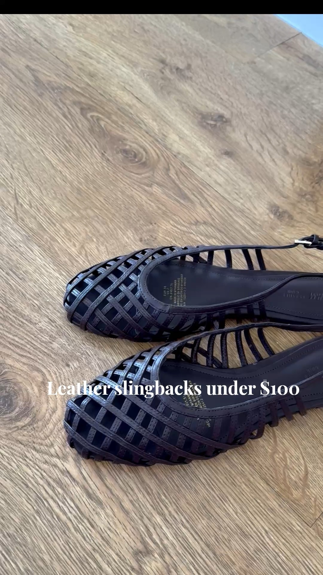 Leather slingback flats under $100 - gorgeous chocolate brown 

#LTKSeasonal #LTKSaleAlert