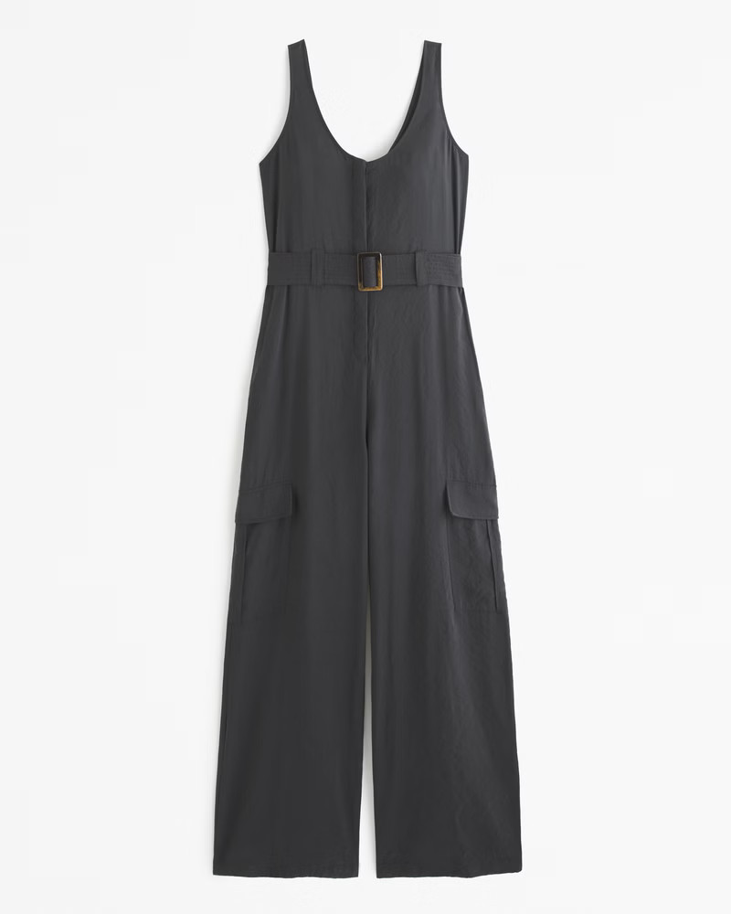 Draped Utility Jumpsuit | Abercrombie & Fitch (US)
