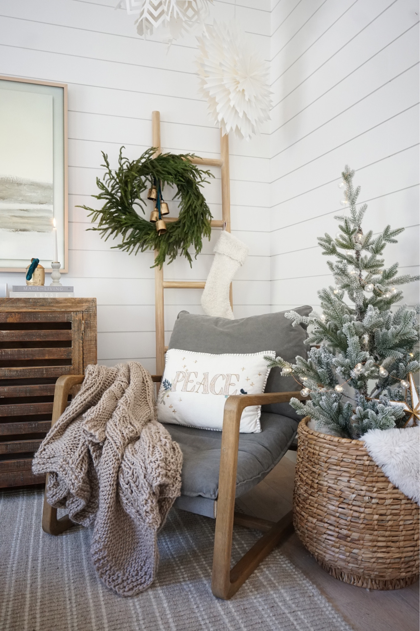 Simple Christmas styling in this cozy corner

#LTKSeasonal #LTKhome #LTKHoliday