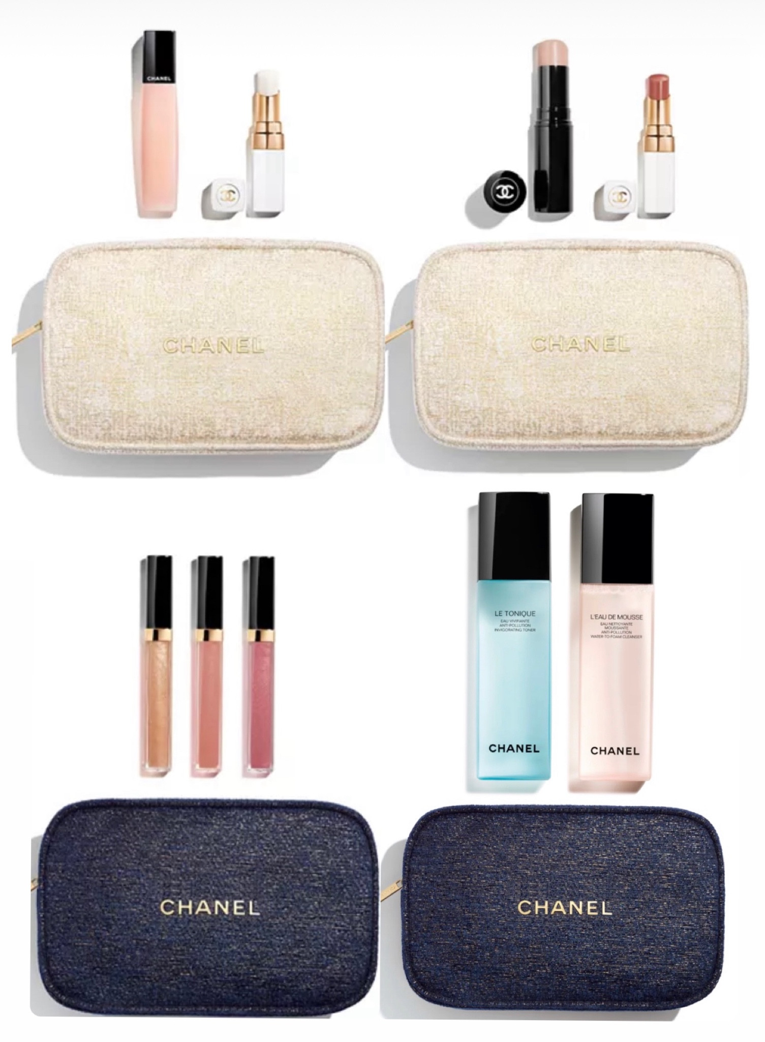 chanel mini brush set