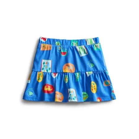 Wonder Nation Toddler Girls Tiered Ruffle Scooter Skirt, Sizes 18M-5T | Walmart (US)