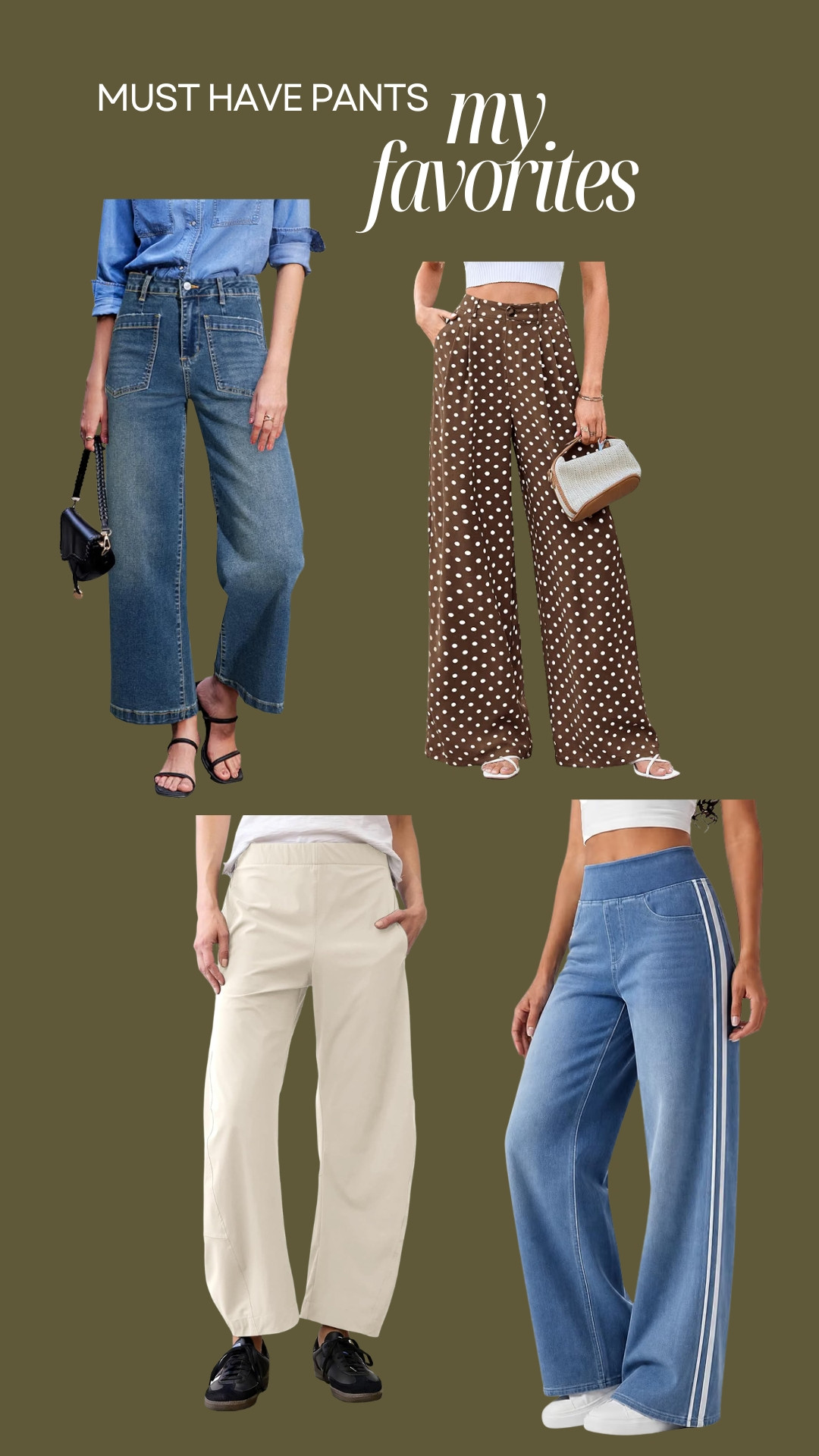 Four pairs of pants I’m loving this fall—three casual and one a little dressier.

They’re comfortable, flattering, and easy to style with sweaters, jackets, and shoes you already own. Simple fall wardrobe staples that make getting dressed easier.

 

 #LTKootd #LTKOver40