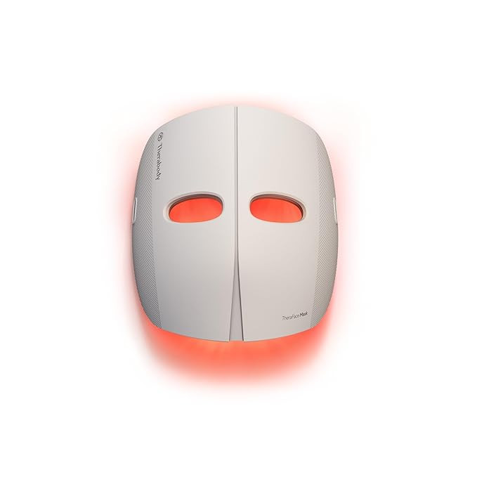 TheraFace Mask by Therabody - LED Light Therapy Skincare Face Mask with Vibrating Massage - Blue ... | Amazon (US)