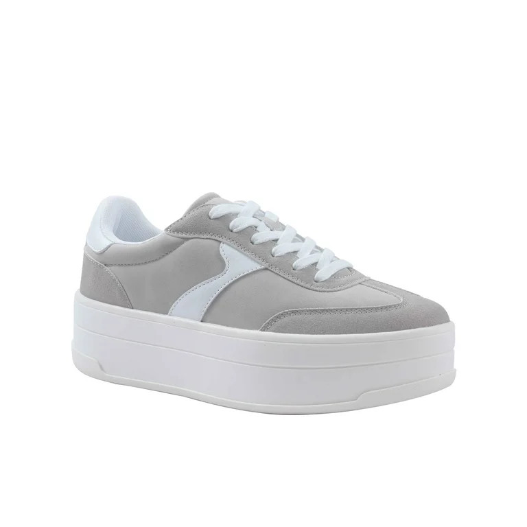 No Boundaries Platform Sporty Sneakers, Women's | Walmart (US)