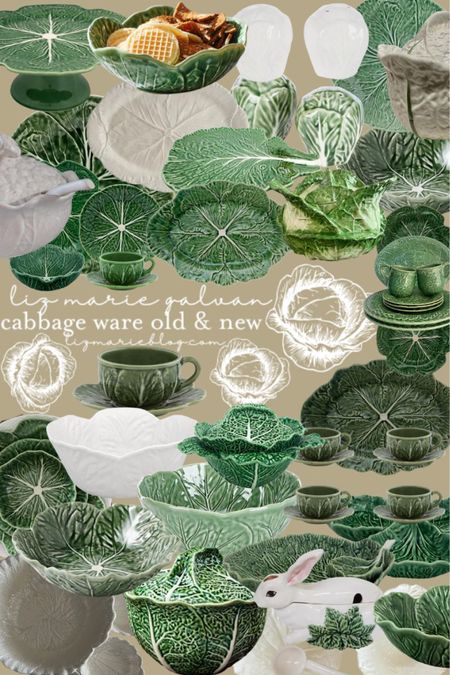 I love cabbage ware both old & new! I’ve been collecting old pieces for a long time, but I love the new pieces too. I rounded up a bunch on the blog for you & you can see more there: lizmarieblog.com - link in my profile. 

#LTKSeasonal #LTKGiftGuide #LTKFind