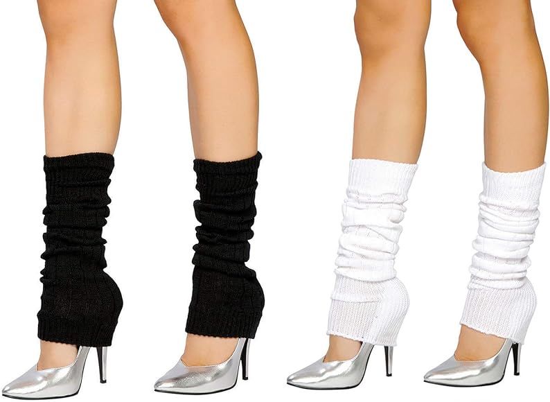 2 Pairs Leg Warmers,Women Girls Boots Cuff Warmer Ribbed Stretch Knee Leg Socks | Amazon (CA)