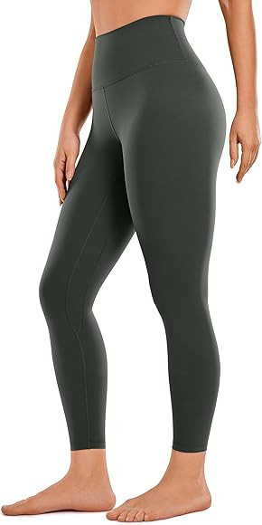 CRZ YOGA Womens Brushed Naked Feeling Workout Leggings 25" / 28"- High Waisted Gym Compression Tu... | Amazon (US)