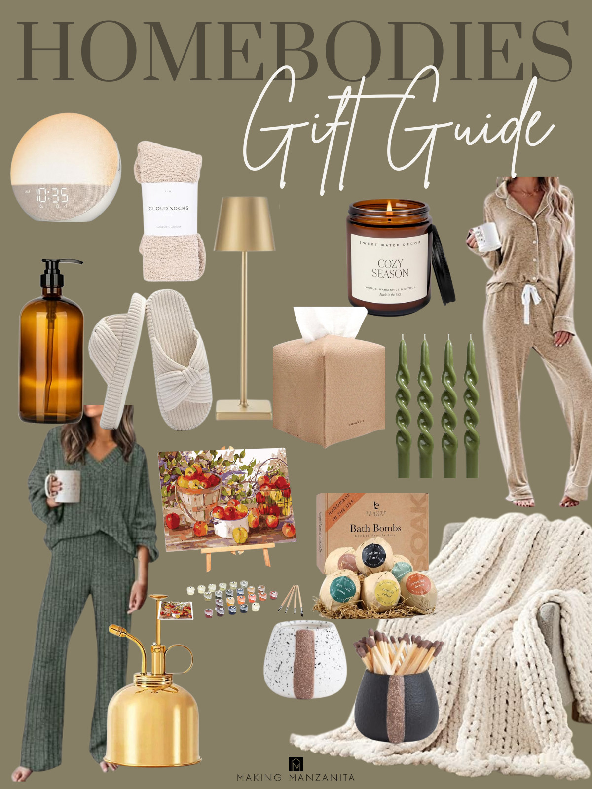 Gifts for the homebody — cozy, calm, and made for people who’d rather stay in. Think soft textures, warm lights, and little luxuries that make home feel even better. #giftguide #homebody #cozygifts  

 #LTKGiftGuide #LTKHome #LTKFindsUnder50