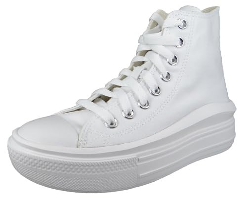 Converse Women's Platform Sneaker, White Ivory Natural Black, 8.5 | Amazon (US)
