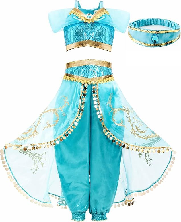 Funna Costume for Girls Princess Kids Dress Up Outfit Party Supplies | Amazon (US)