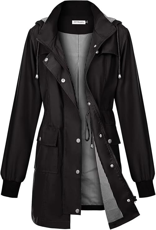 PITINAN Rain Jackets For Women Waterproof Rain Coats with Hood Lightweight Windbreaker Outdoor Wo... | Amazon (US)