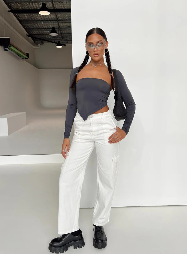 Pawley Cargo Pants White | Princess Polly US