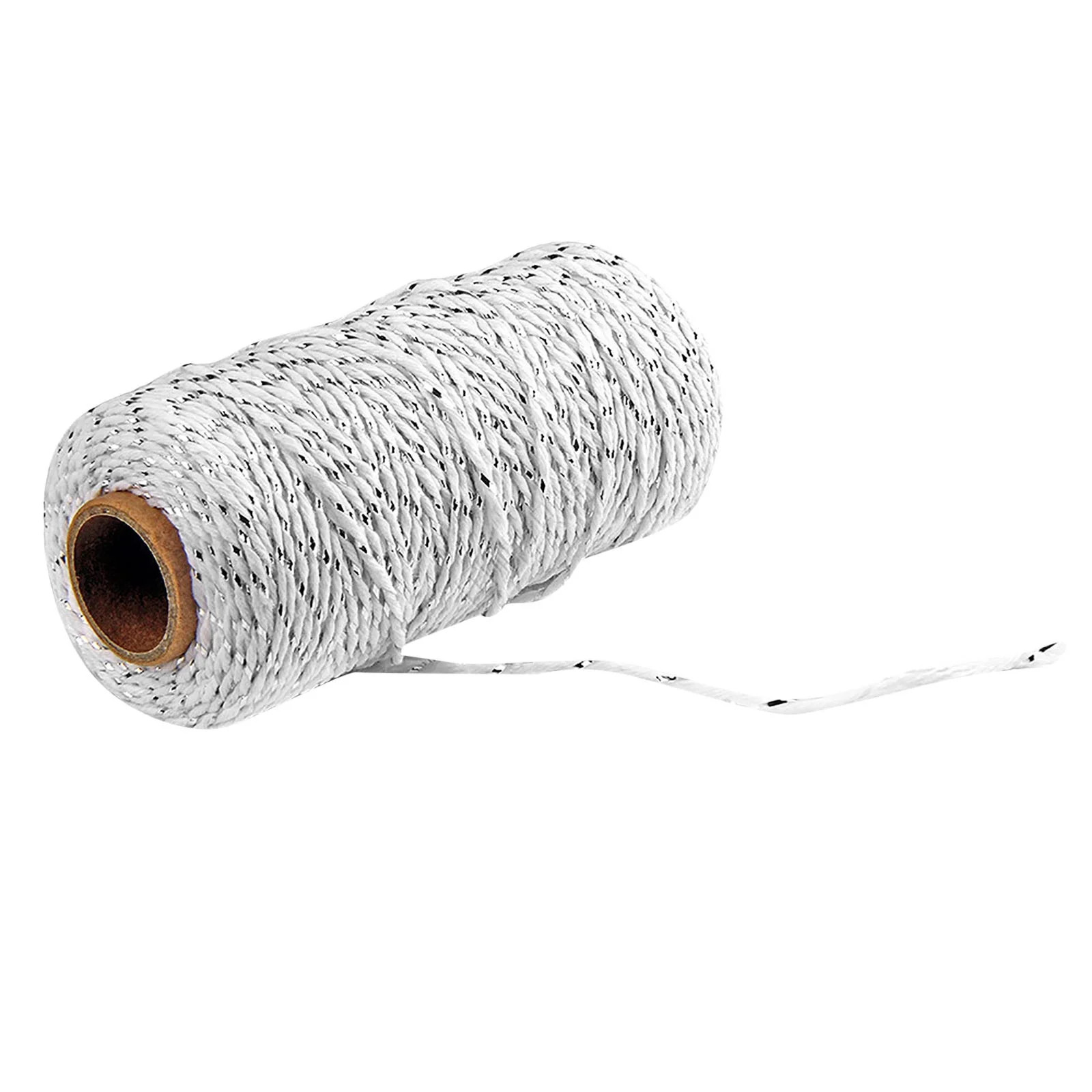 Twine String 39.37 Inch Bakers Twine White Silver Rope Craft Making Knitting Macrame Rope DIY Wed... | Walmart (US)