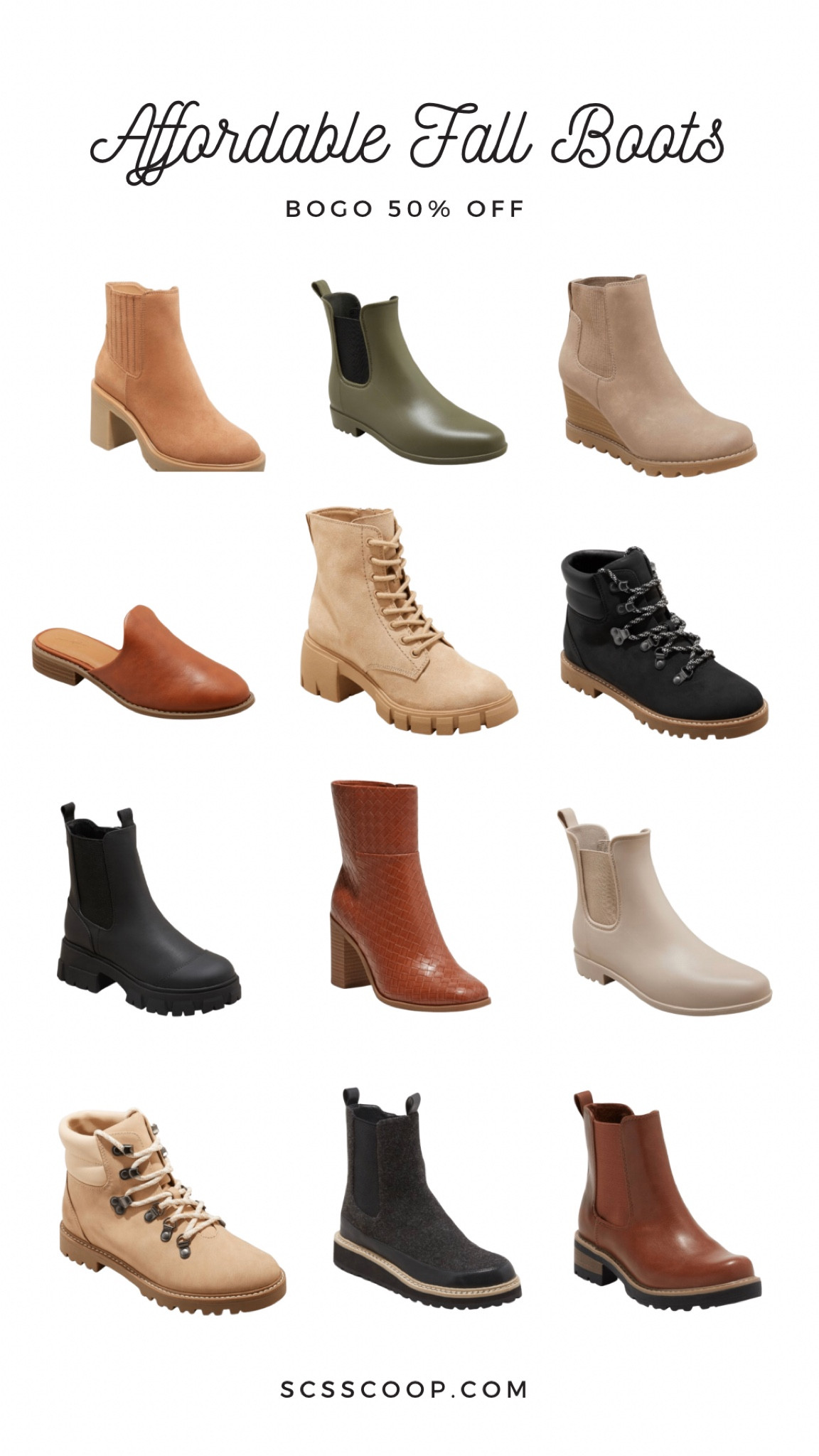 Affordable fall boots - buy one get one 50% off

#LTKshoecrush #LTKSeasonal #LTKunder50
