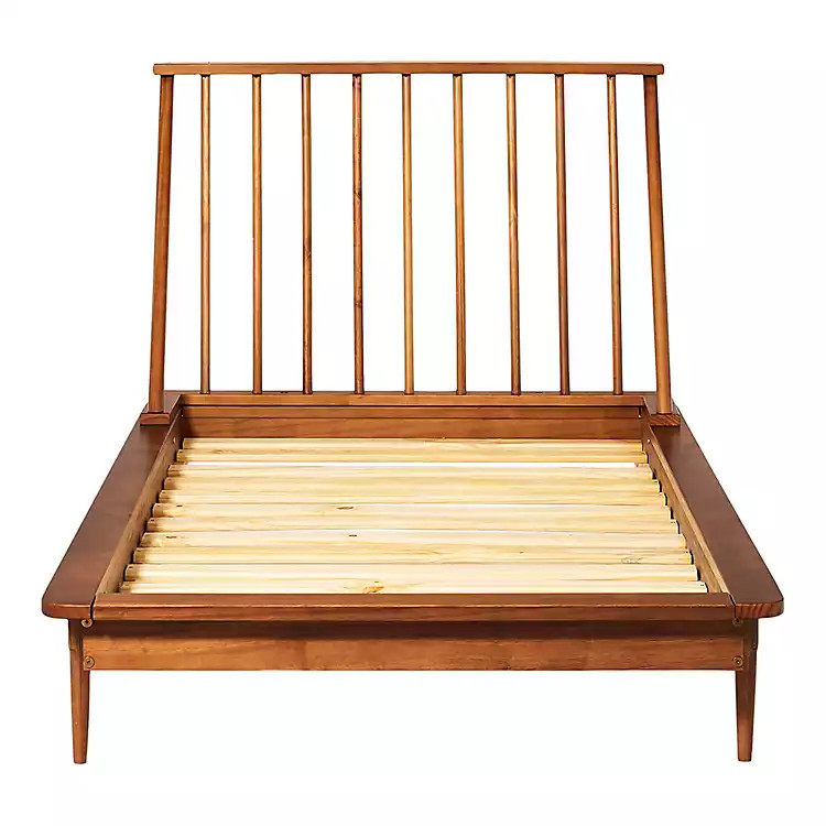 Caramel Mid-Century Modern Twin Bed Frame | Kirkland's Home