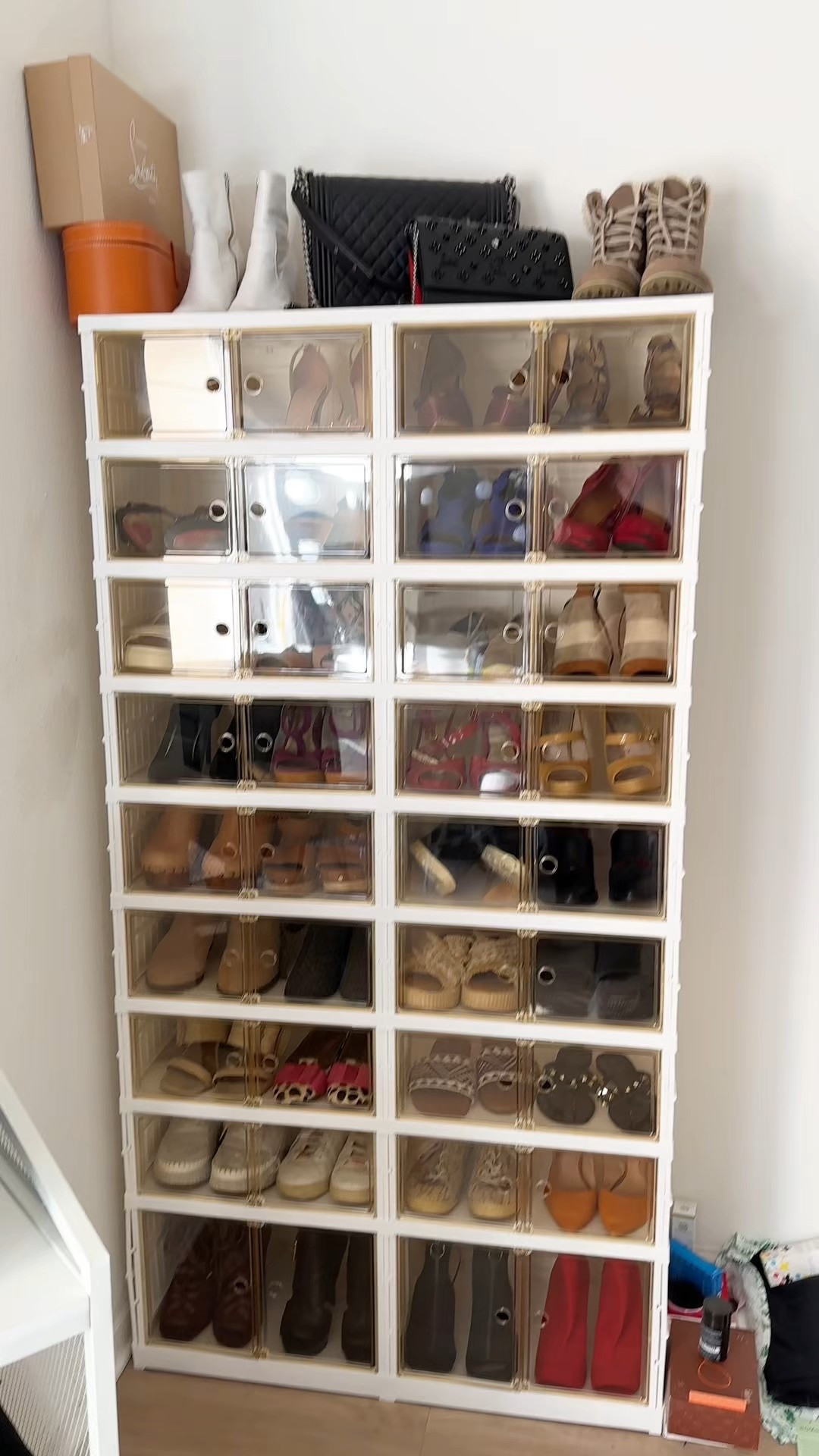 Say goodbye to clutter! This shoe rack organizer keeps shoes neatly stored, easy to access, and perfectly organized. Ideal for small spaces, closets, entryways, bedrooms, and apartments. This space-saving shoe organizer fits sneakers, heels, boots, sandals, and everyday shoes while maximizing storage and keeping your home tidy. A must-have home organization solution for a clean, minimalist, and functional space. #shoerackorganizer #homeorganization #smallspacesolutions 

#LTKGiftGuide #LTKHome