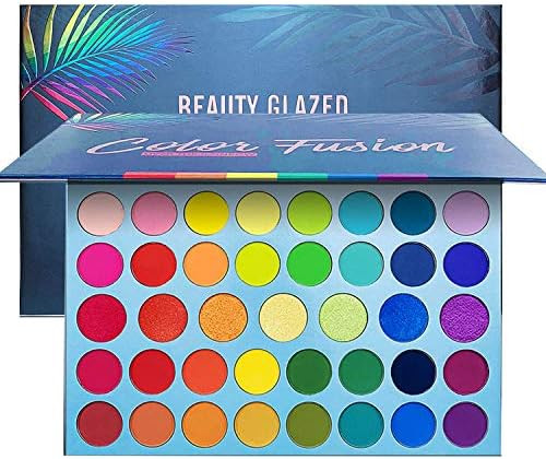 39 Color Rainbow Eyeshadow Palette - Professional Makeup Matte Metallic Shimmer Eye Shadow Palettes  | Amazon (US)
