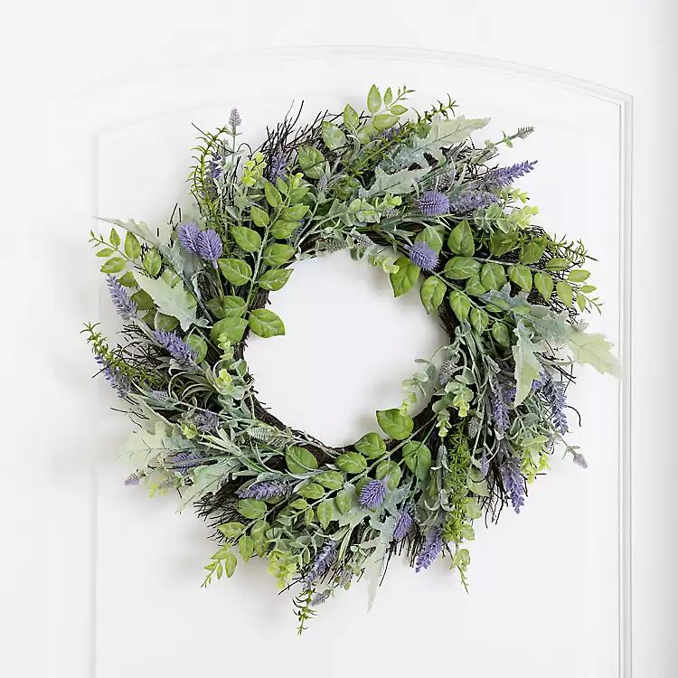 Lavender and Mixed Greenery Wreath | Kirkland's Home