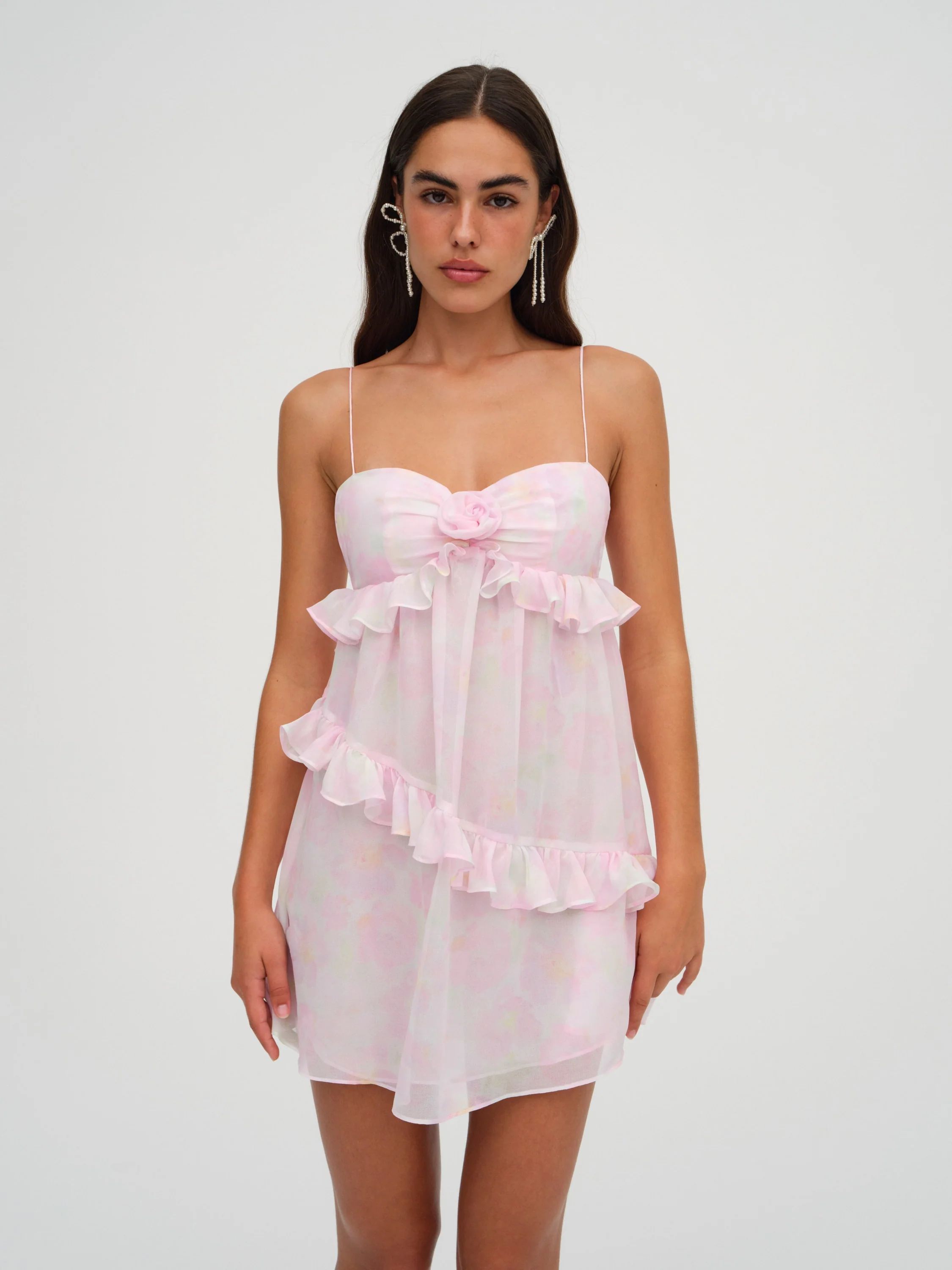 Ariana Mini Dress — Pink | For Love & Lemons