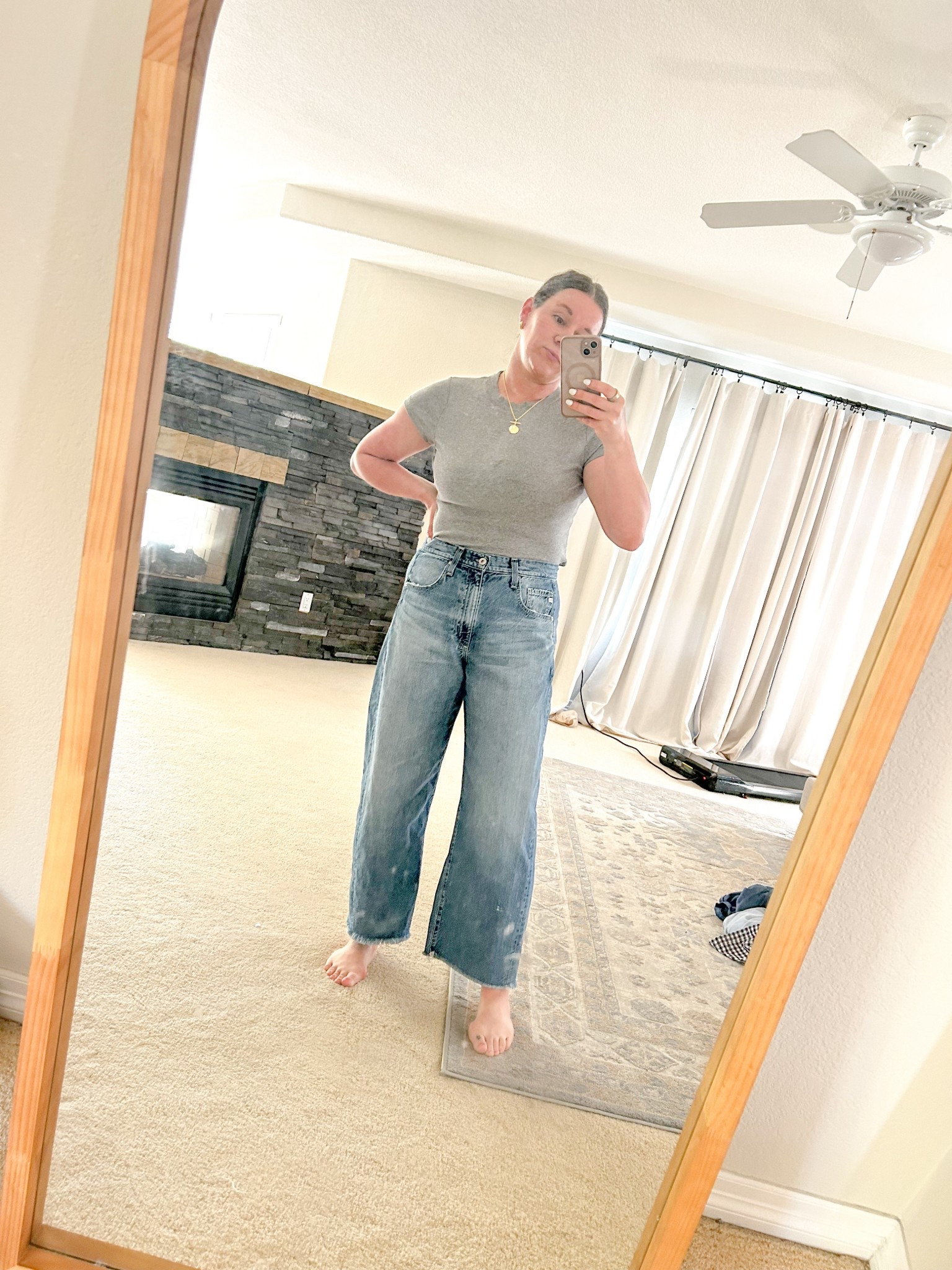 Slight barrel jeans 👖 

#LTKStyleTip #LTKMidsize #LTKSummerEdit