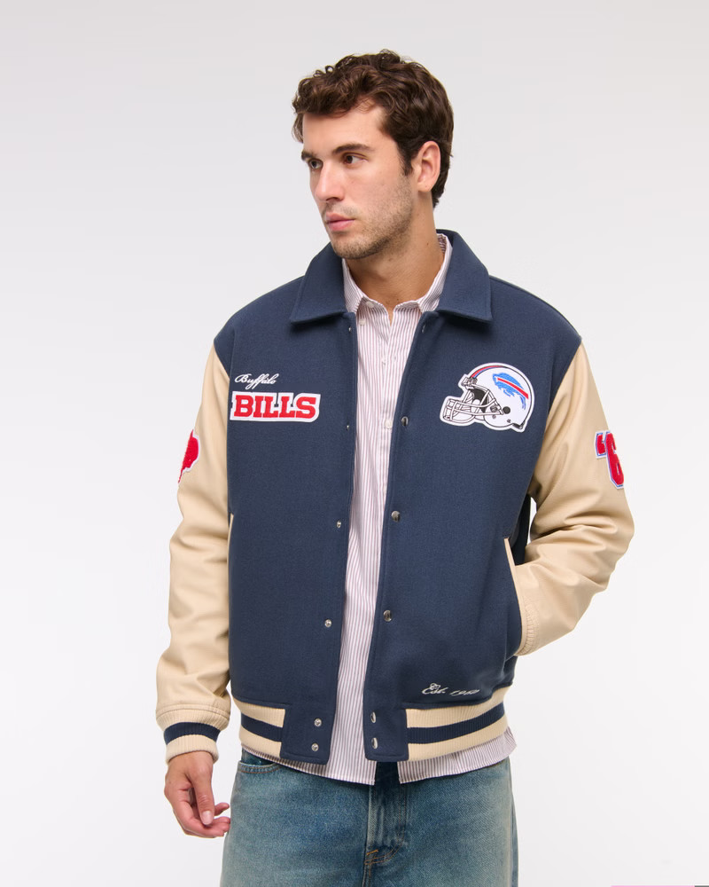 Buffalo Bills Varsity Bomber Jacket | Abercrombie & Fitch (US)