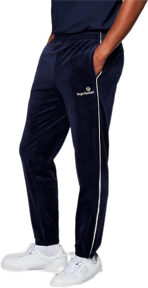 Sergio Tacchini Gallone Velour Track Pant- Maritime Blue | Amazon (US)