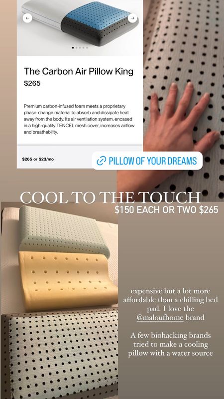 Cooling pillows for sleep 
Biohacking 

#LTKhome #LTKfitness #LTKtravel