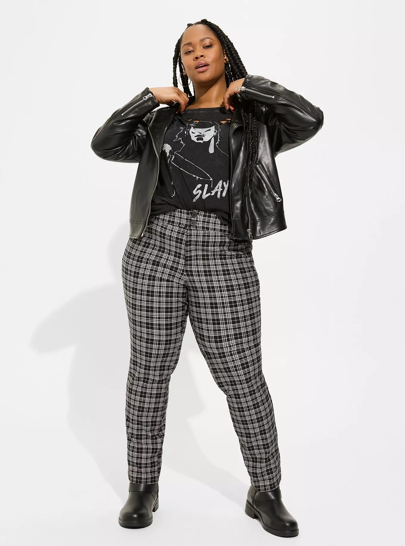 Faux Leather Asymmetrical Moto Jacket | Torrid (US & Canada)