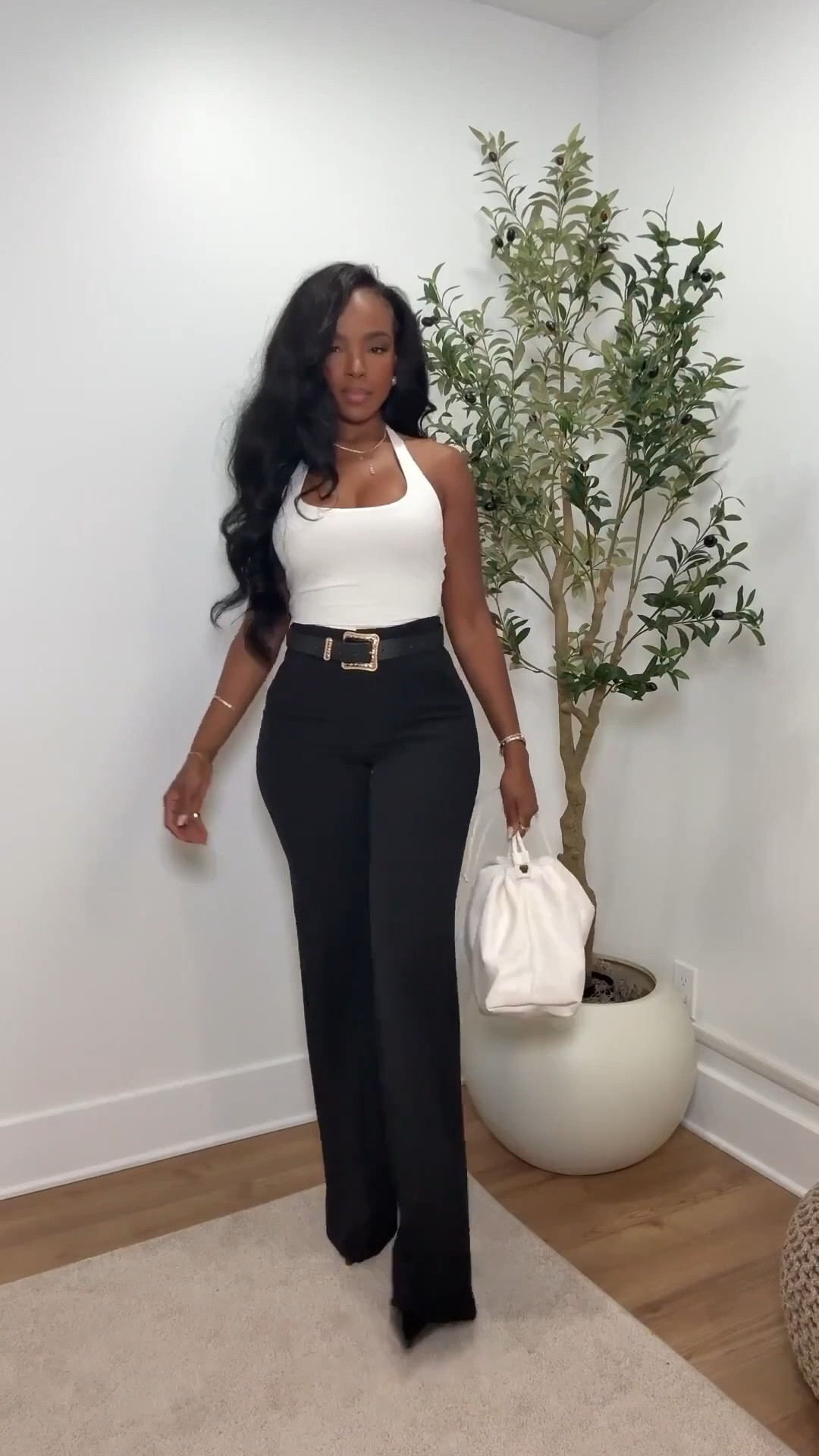 ✨ Clean Lines, Elevated Neutrals

This timeless black-and-white look is effortless but polished. The halter-style white top balances the tailored black trousers perfectly, creating a flattering silhouette that transitions seamlessly from day to night. Simple, chic, and endlessly wearable — a true cost-per-wear staple.

Perfect for:
• Date night
• Dinner plans
• Work events
• Chic everyday wear

📏 Sizing:
Top: Small
Pants: 27 Long

📐 Measurements:
5’4” · 138 lbs · 34D · 27” waist · 40” hips

This is one of those classic neutral outfits you can style multiple ways — swap heels for flats or add a blazer and the cost per wear keeps dropping. A smart long-term shopping strategy piece you’ll keep reaching for.

Save this post to revisit later 🤍

Follow me on Instagram and YouTube @kirasfashionfinds

#LTKPetite #LTKootd